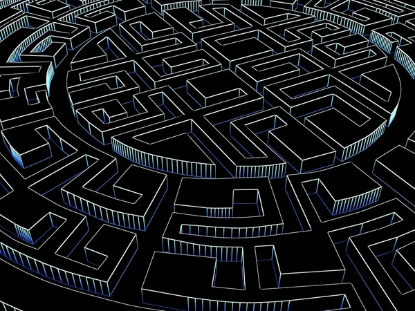 Runda labyrint — Stockfoto