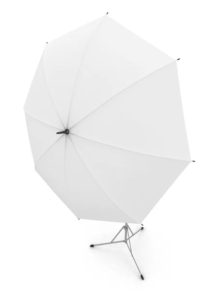 Белый зонтик для фотографии — стоковое фото