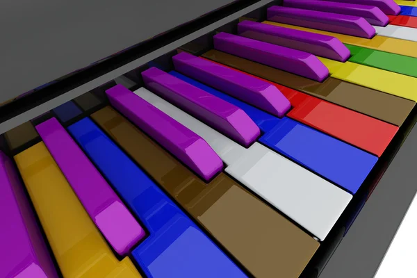 Teclas Grand Piano — Foto de Stock