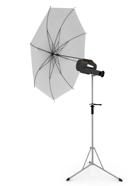 Біла парасолька для фотографії — стокове фото