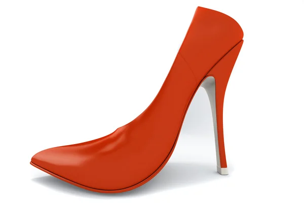 Zapato de mujer rojo — Foto de Stock