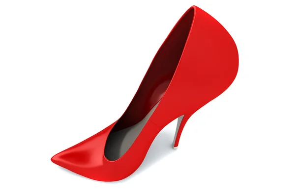 Röd kvinnans sko — Stockfoto