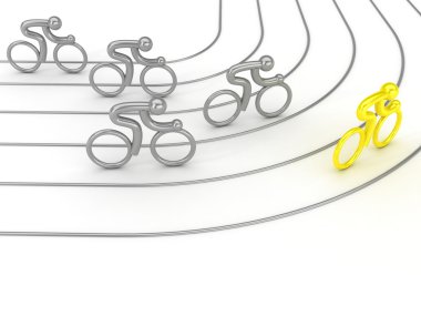 Cycling competition clipart