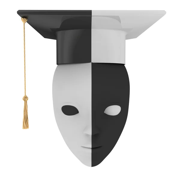 Chapeau et masque de baccalauréat — Photo