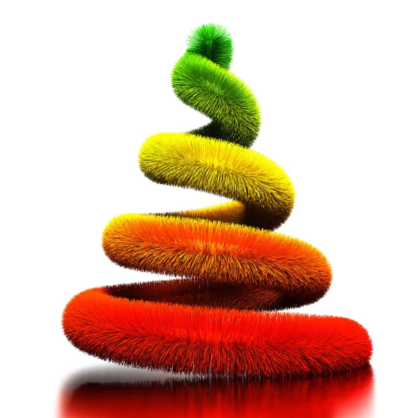 Spirale als Weihnachtsbaum — Stockfoto