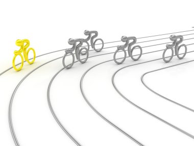 Cycling competition clipart