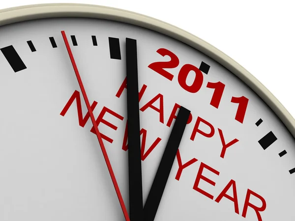 New Year's clock — Stock Photo, Image