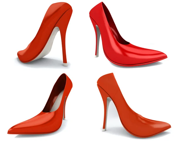 Červené boty — Stock fotografie