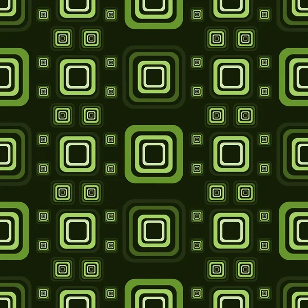 Patrón verde de cuadrados — Vector de stock