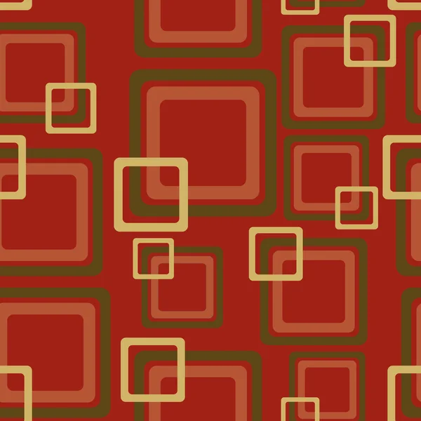 Rotes Muster aus Quadraten — Stockvektor