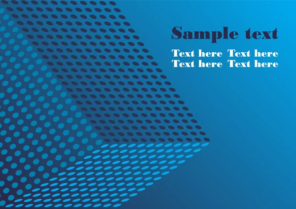 Fond abstrait bleu avec l'image halfton — Image vectorielle
