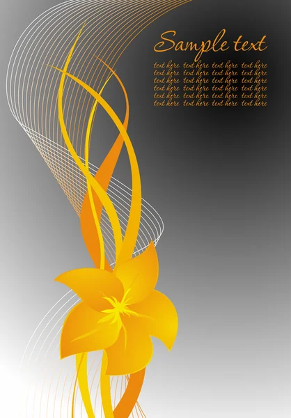 Fond floral abstrait vertical — Image vectorielle