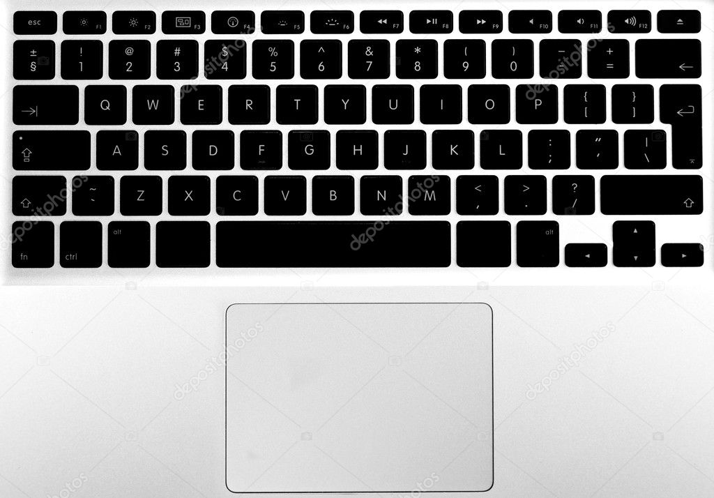 Fotos de Teclado para ordenador portátil blanco y negro - Imagen