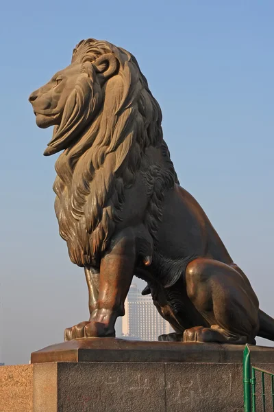 stock image Cairo Lion Guard Kasr El Nil Bridge
