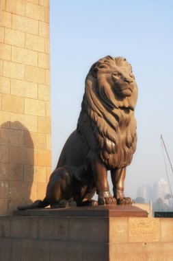 Kahire aslan kasr el nil köprü koru.