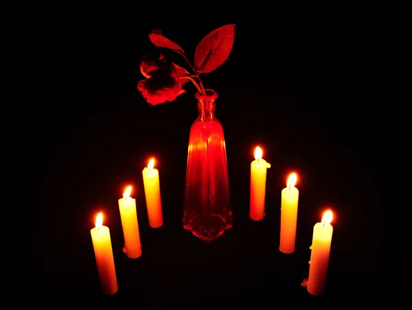 Kızıl vazo — Stok fotoğraf