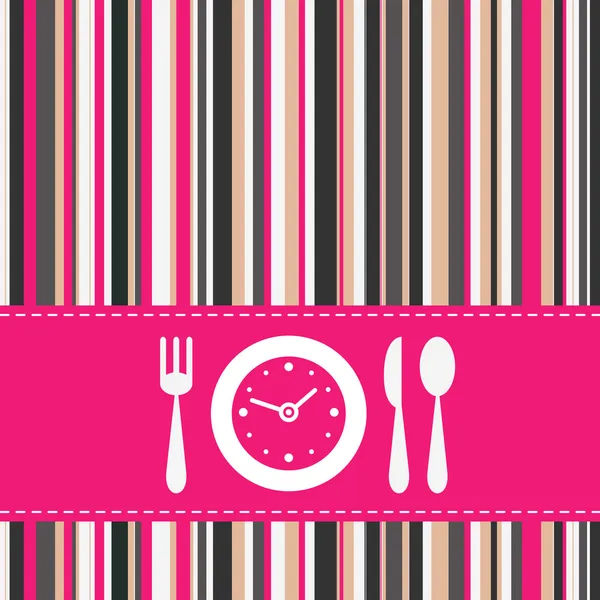 Lunch time — Stock Vector