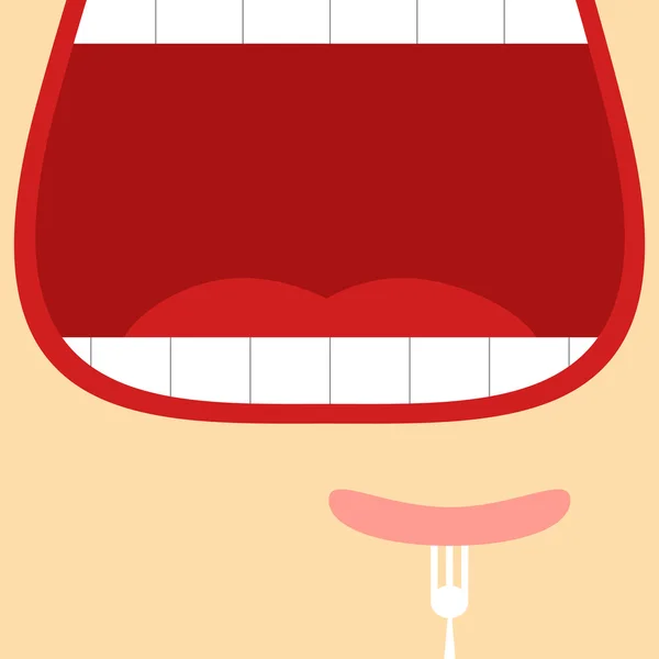 Открытый рот — стоковый вектор