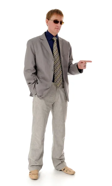 Mannen i kostym — Stockfoto
