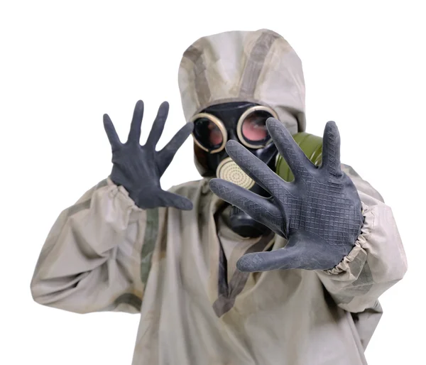 The person in gas mask — Stock Photo, Image