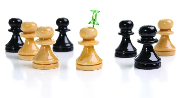 Grupp av schackpjäser — Stockfoto