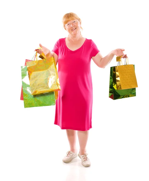 Žena nakupování — Stock fotografie
