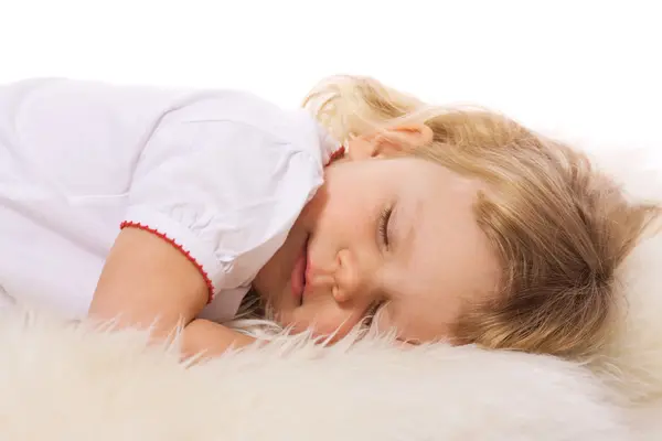 Dívka spí — Stock fotografie
