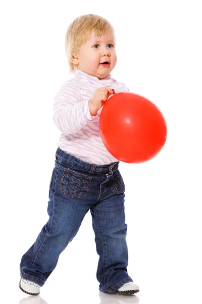 Spela med ballong — Stockfoto