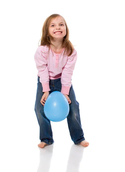 Girl with Balloon — Stock Photo, Image