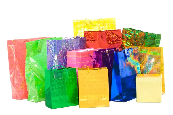 Presents bags Royalty Free Stock Photos