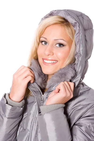 Žena v kapuci — Stock fotografie