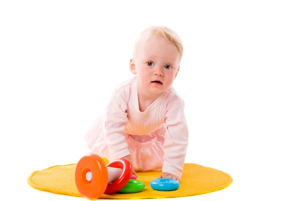 Baby playing Stock Image