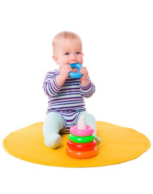 Baby playing clipart