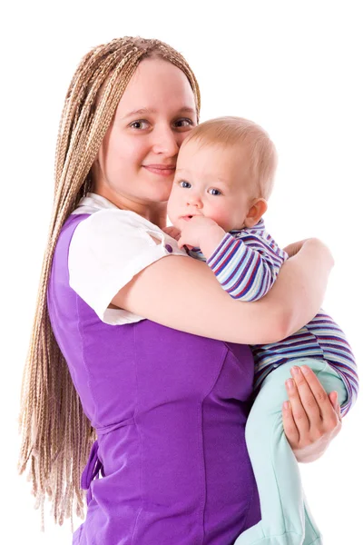 Matka trzymająca dziecko — Zdjęcie stockowe