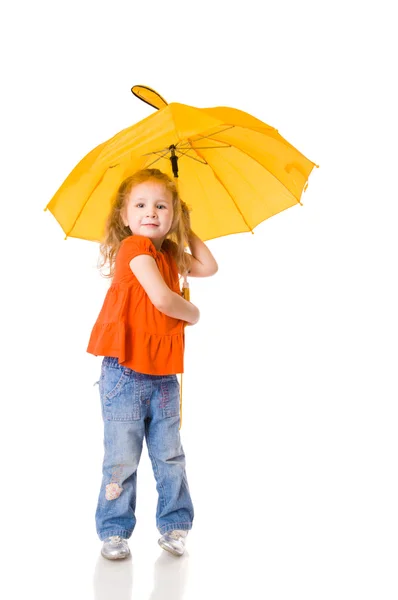 Chica con paraguas — Foto de Stock