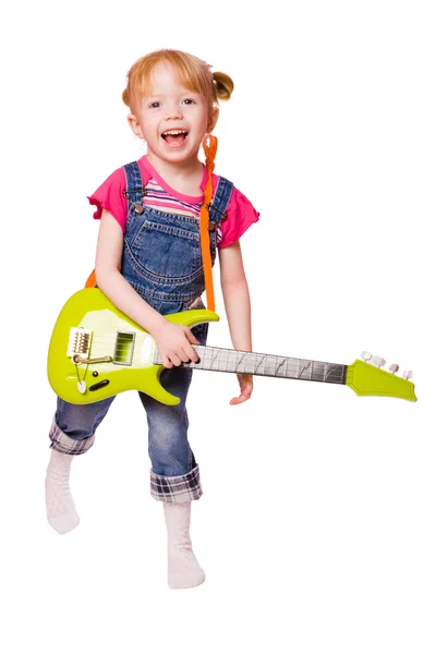 기타치는 소녀 — 스톡 사진