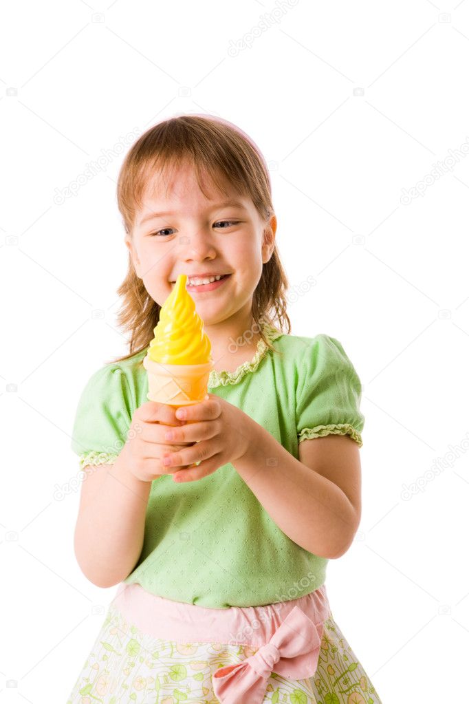 Icecream girl ⬇ Stock Photo, Image by © olgasweet 3856646