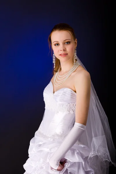Bride studio portrait — Stock Photo, Image