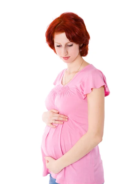 Heiße schwangere Frau — Stockfoto