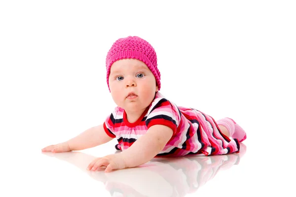 Menina de seis meses — Fotografia de Stock