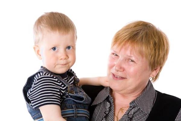 Grootmoeder en kleinkind — Stockfoto