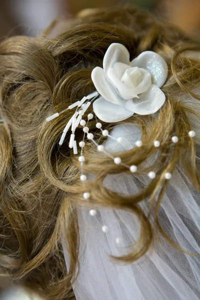 Cheveux de mariée — Photo