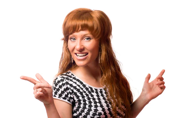 Redhead woman — Stock Photo, Image