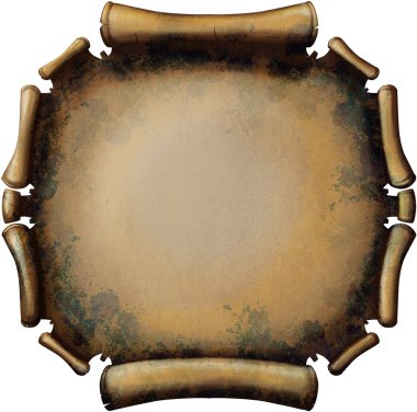 Round Rusty Scroll clipart