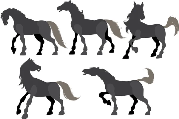 Playing_horse (0) .jpg — Stockový vektor