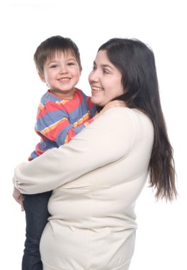 Mother with her child clipart