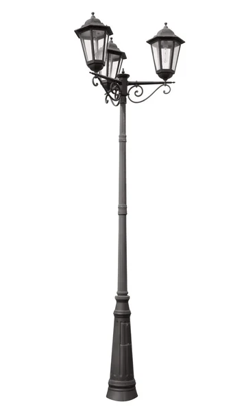 Triple lamppost — Stock Photo, Image