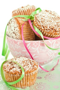 Muffins In Bowl clipart