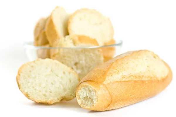 Bread Slices Isolated — Stock Photo, Image