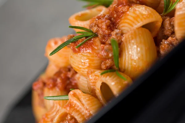 Італійська паста і соус — стокове фото